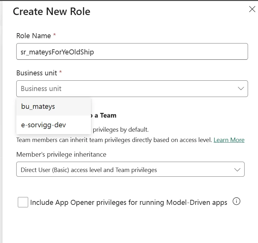 How to set up Row-Level Security with Record Ownership Across Business Units in a Power Platform Environment