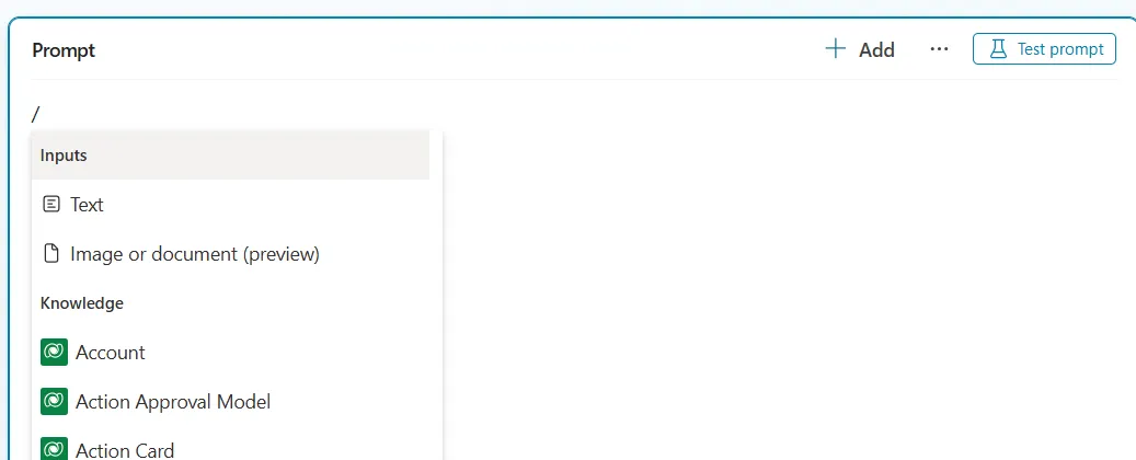 Prompt Generation and Data Integration in Power Platform Copilot Studio