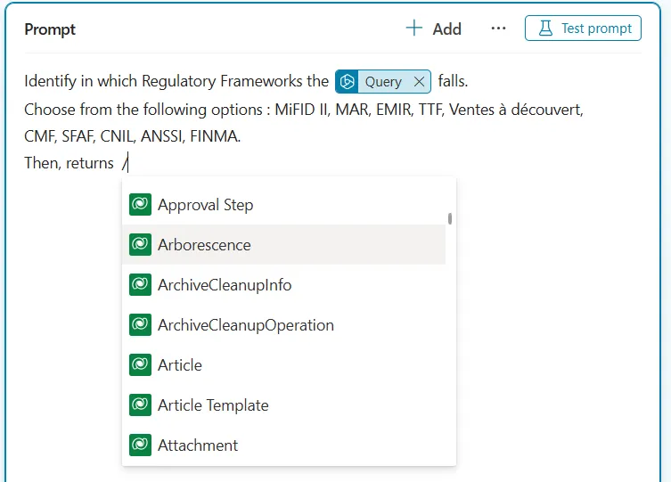 Prompt Generation and Data Integration in Power Platform Copilot Studio