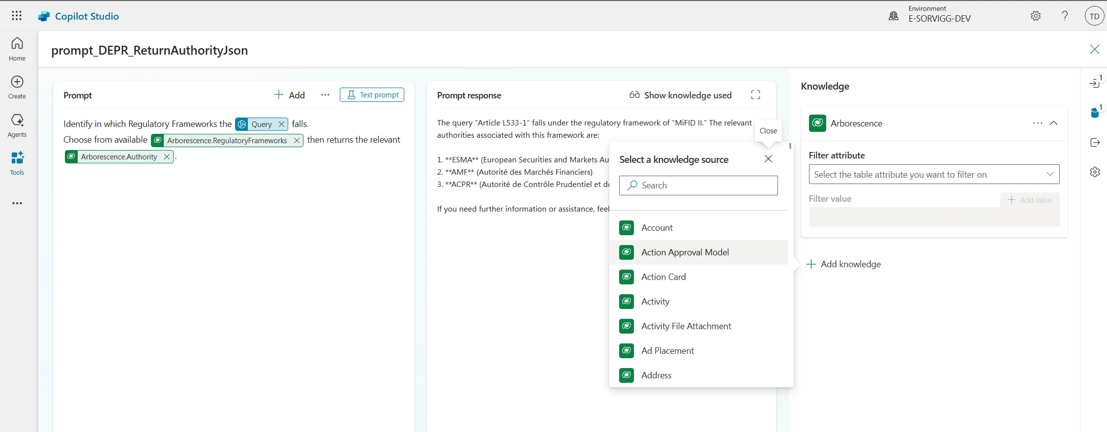 Prompt Generation and Data Integration in Power Platform Copilot Studio